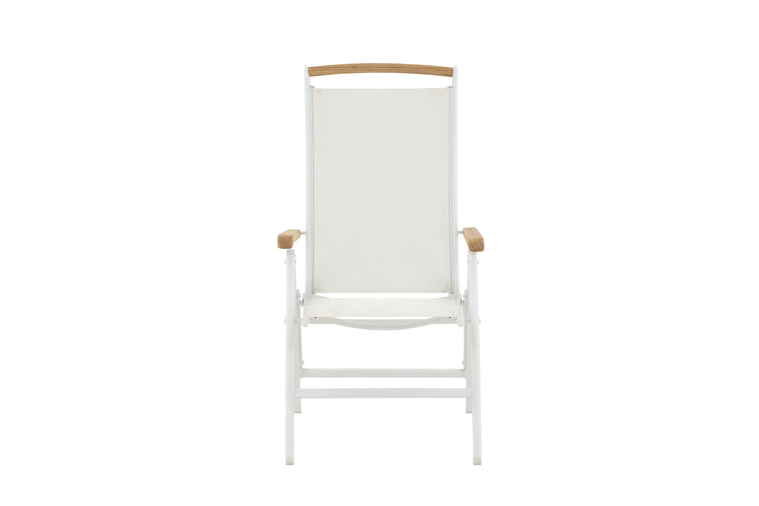 Venture Home Panama 5:pos Chair 2-pack - White/Teak