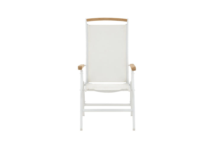 Venture Home Panama 5:pos Chair 2-pack - White/Teak