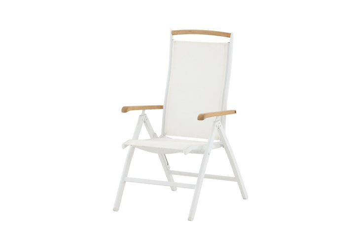 Venture Home Panama 5:pos Chair 2-pack - White/Teak