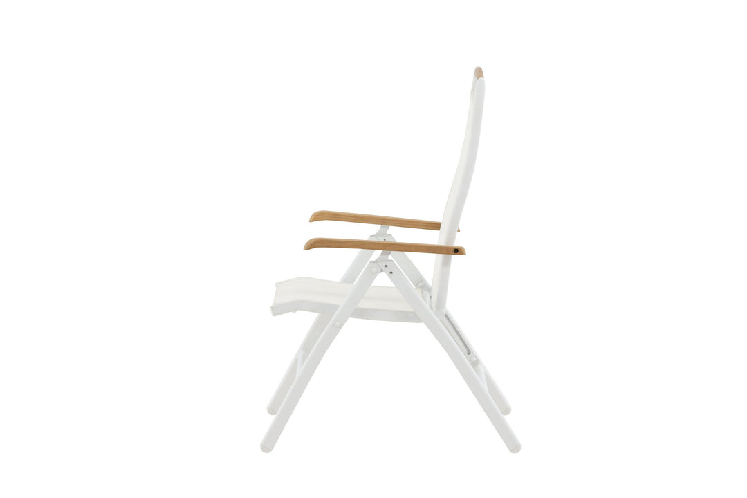 Venture Home Panama 5:pos Chair 2-pack - White/Teak