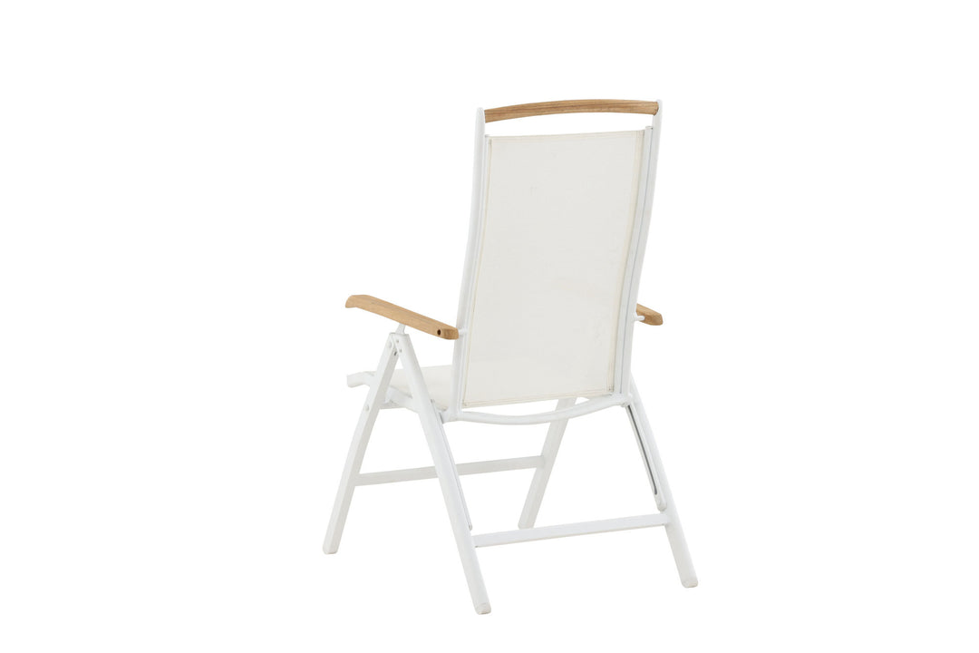 Venture Home Panama 5:pos Chair 2-pack - White/Teak