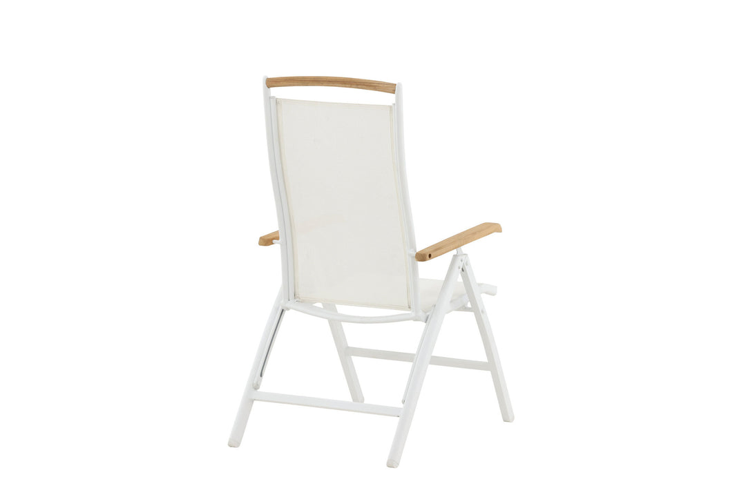 Venture Home Panama 5:pos Chair 2-pack - White/Teak