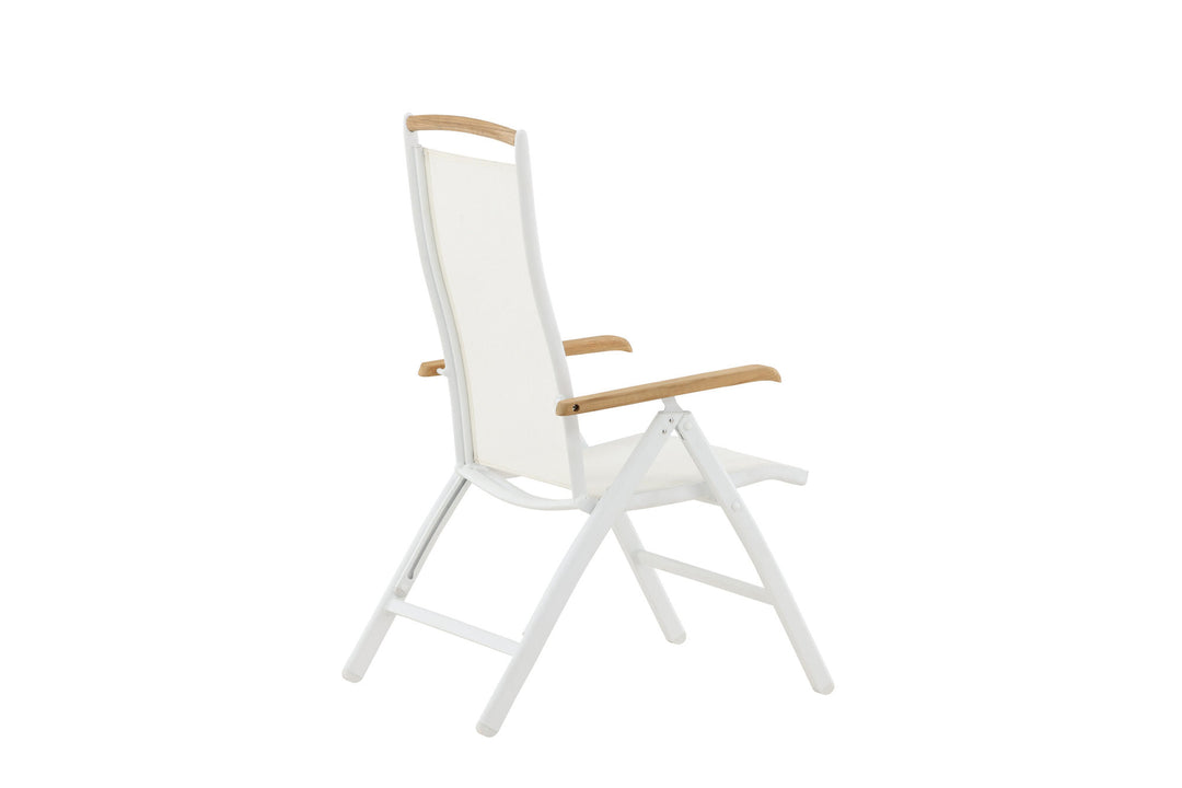 Venture Home Panama 5:pos Chair 2-pack - White/Teak
