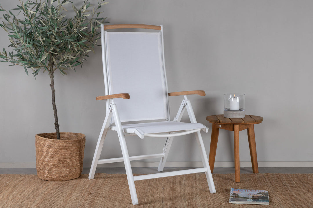 Venture Home Panama 5:pos Chair 2-pack - White/Teak