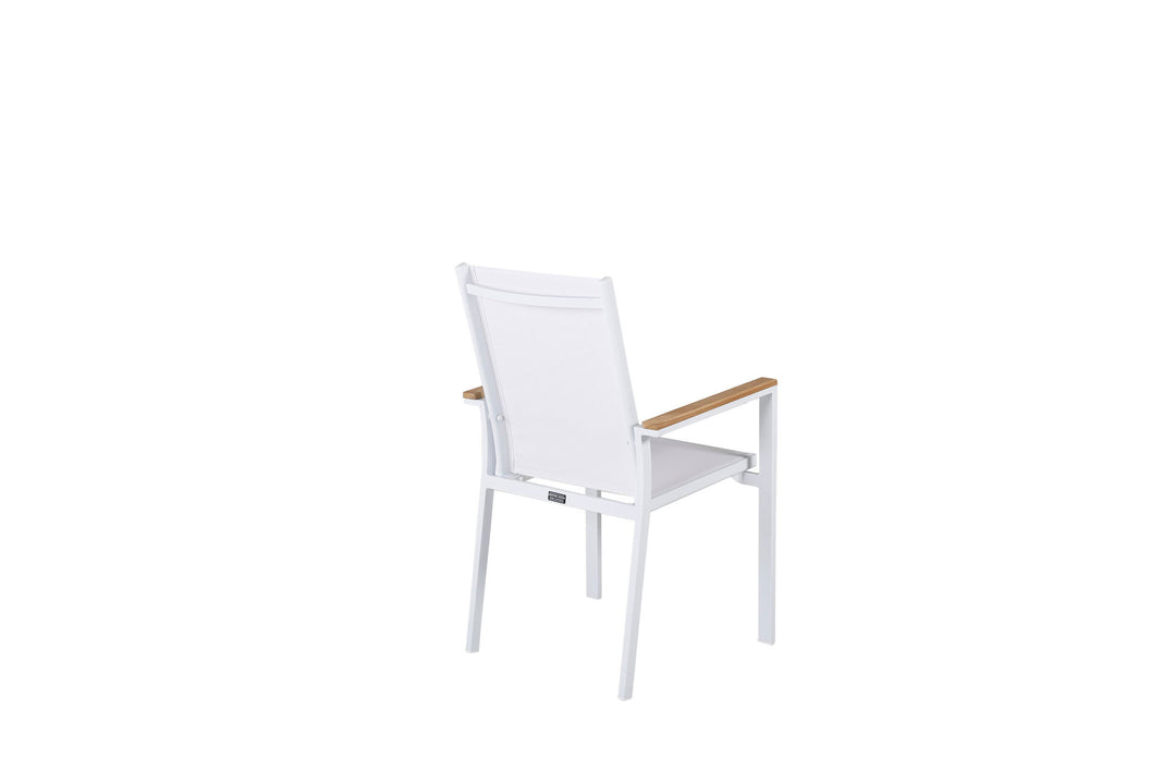 Venture Home Texas Chair 2-pack - White/Teak