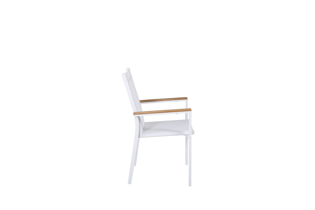 Venture Home Texas Chair 2-pack - White/Teak