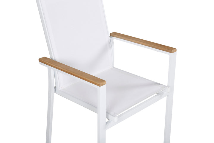 Venture Home Texas Chair 2-pack - White/Teak