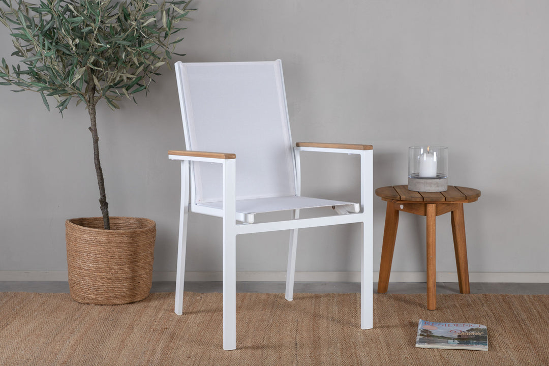 Venture Home Texas Chair 2-pack - White/Teak
