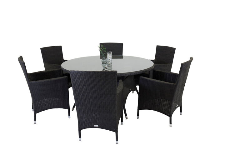 Venture Home Malin Armchair 2-pack - Black/Grey