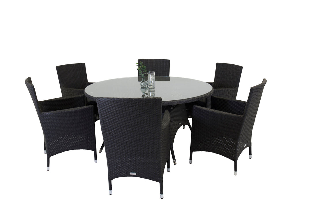 Venture Home Malin Armchair 2-pack - Black/Grey