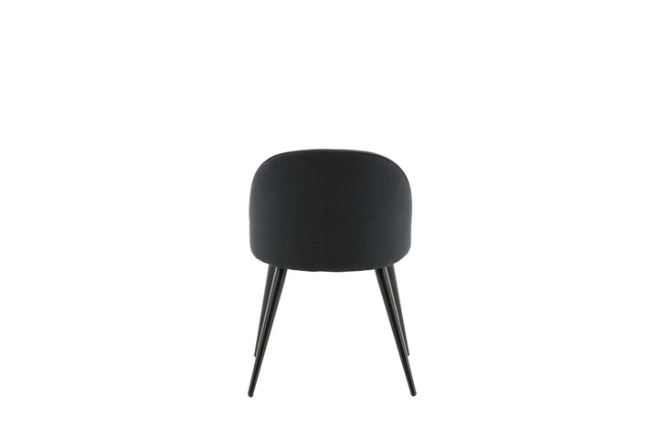 Venture Home Velvet Dining Chiar 2-pack - Black legs - Black Fabric