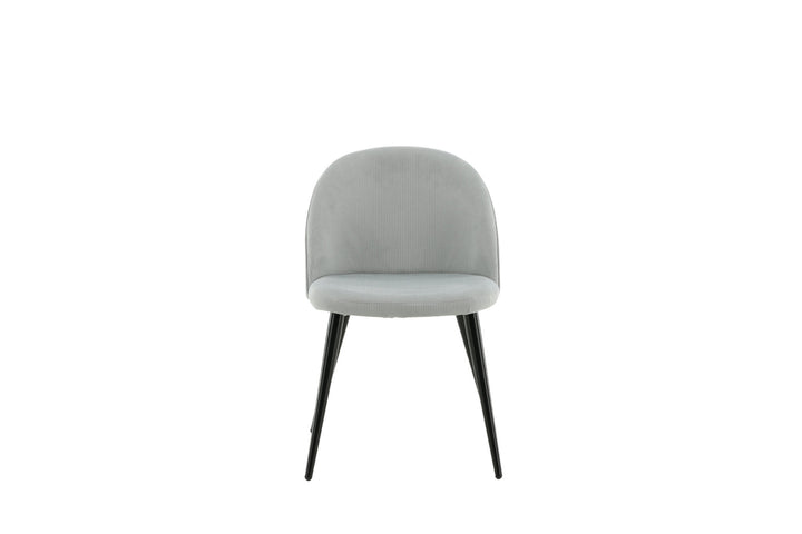 Venture Home Velvet Matstol 2-pack - Manchester - Svart / Ljusgrå