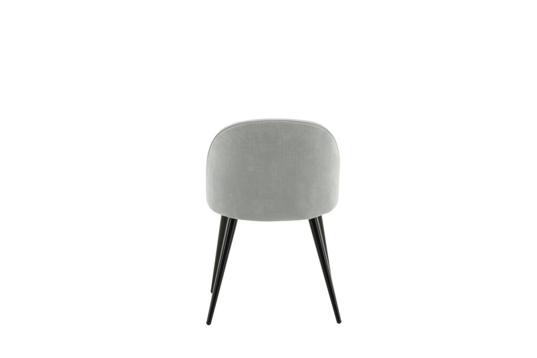 Venture Home Velvet Matstol 2-pack - Manchester - Svart / Ljusgrå