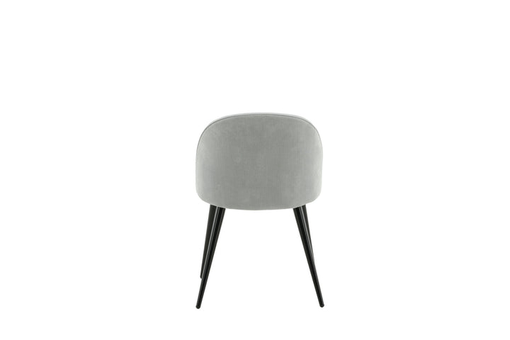 Venture Home Velvet Matstol 2-pack - Manchester - Svart / Ljusgrå