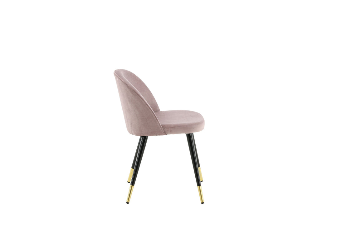 Venture Home Velvet 2-pack Brass Dusty Pink