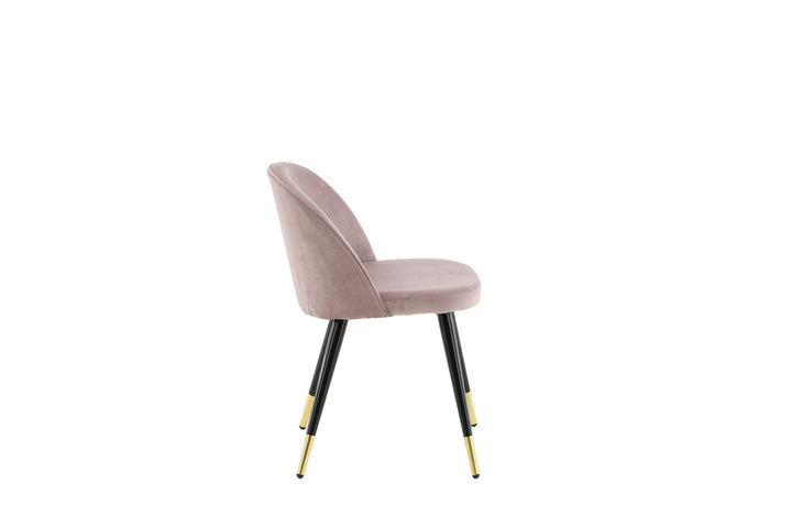 Venture Home Velvet 2-pack Brass Dusty Pink
