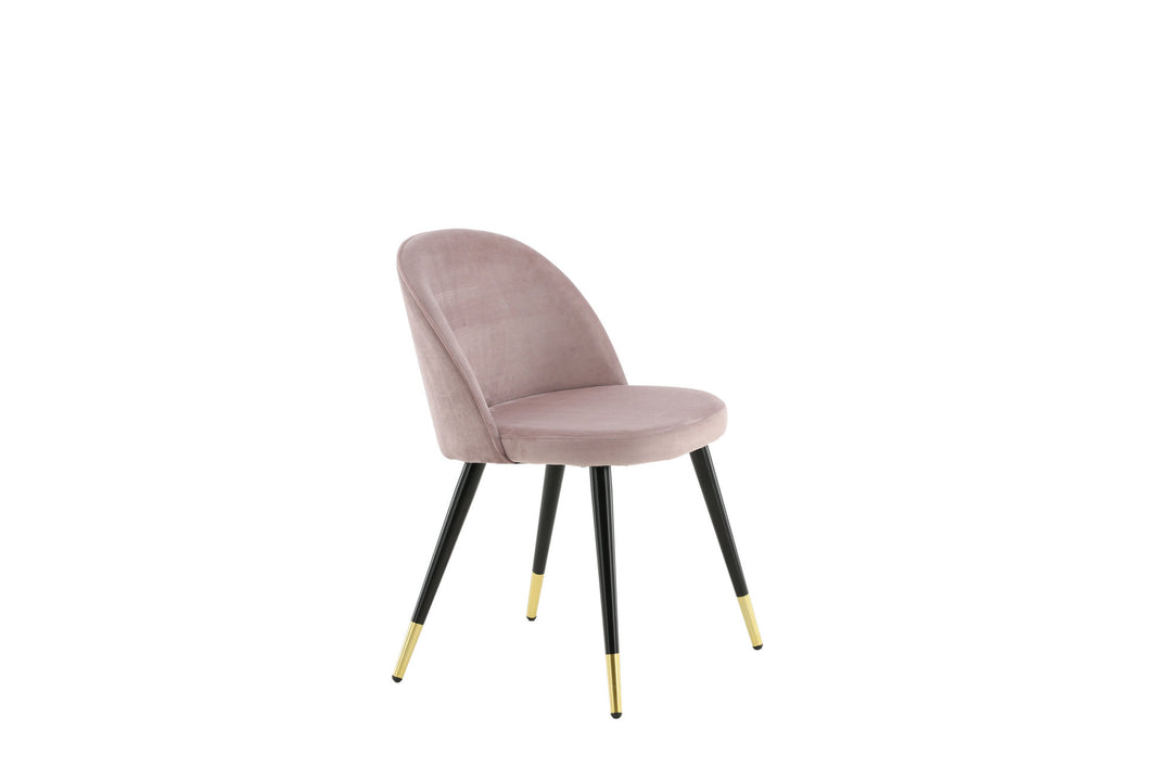 Venture Home Velvet 2-pack Brass Dusty Pink