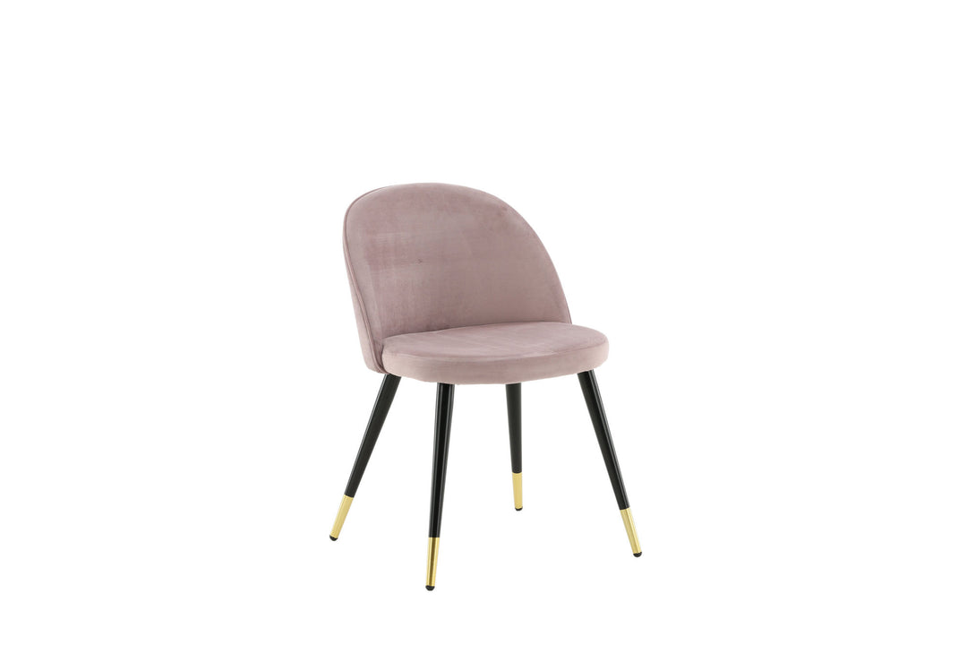 Venture Home Velvet 2-pack Brass Dusty Pink