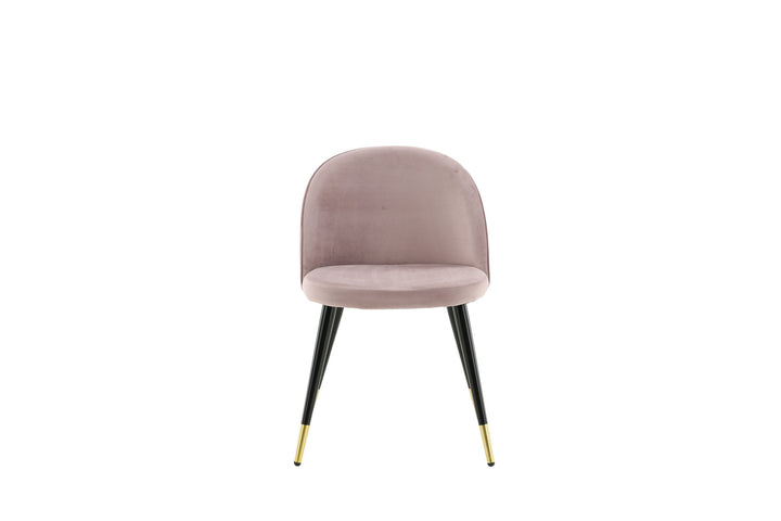 Venture Home Velvet 2-pack Brass Dusty Pink