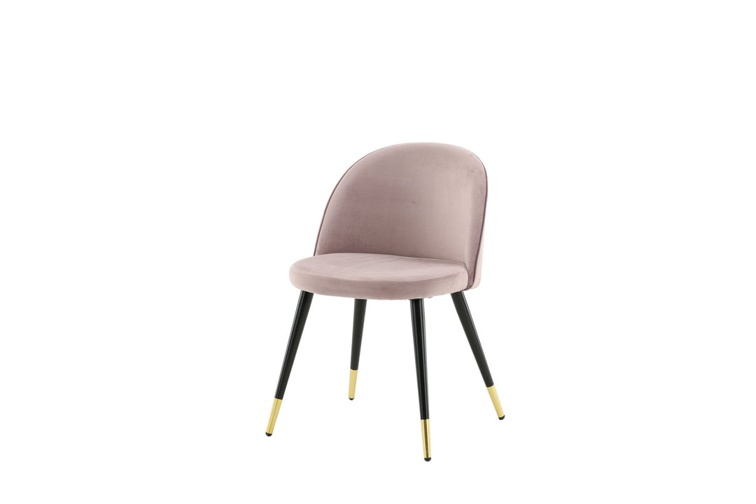 Venture Home Velvet 2-pack Brass Dusty Pink