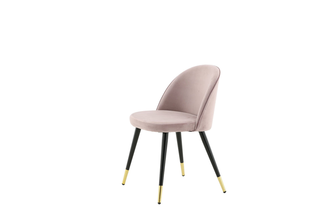 Venture Home Velvet 2-pack Brass Dusty Pink
