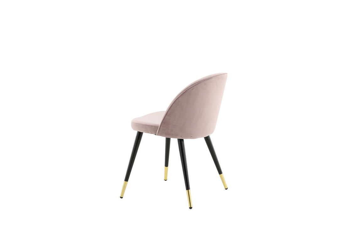 Venture Home Velvet 2-pack Brass Dusty Pink