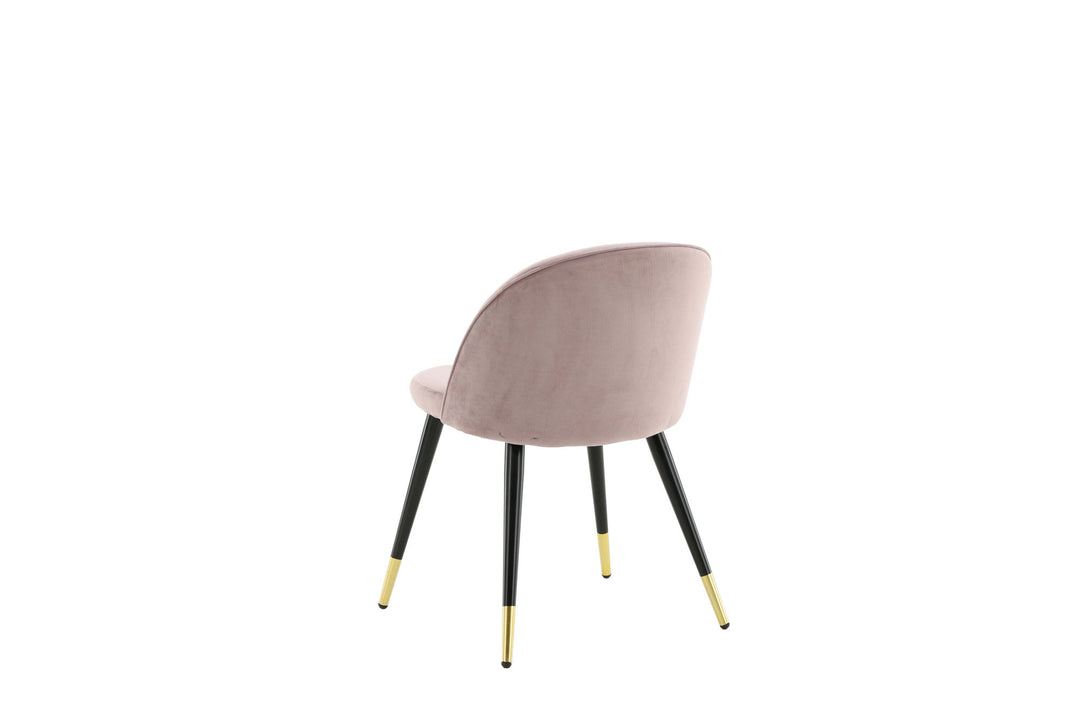 Venture Home Velvet 2-pack Brass Dusty Pink