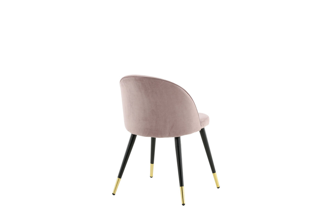 Venture Home Velvet 2-pack Brass Dusty Pink