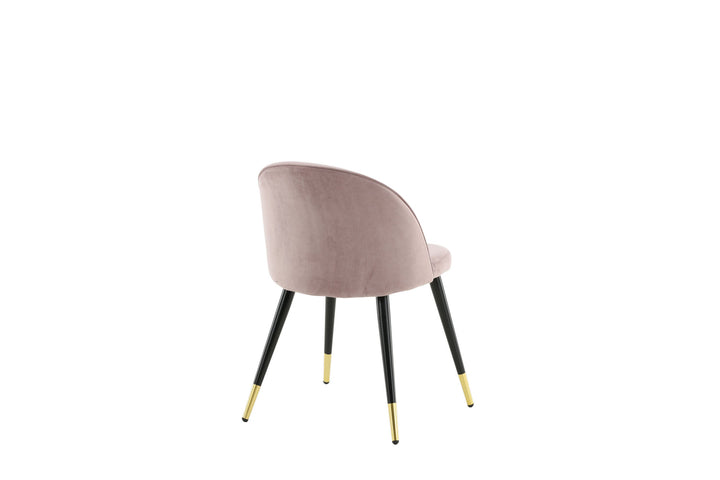 Venture Home Velvet 2-pack Brass Dusty Pink