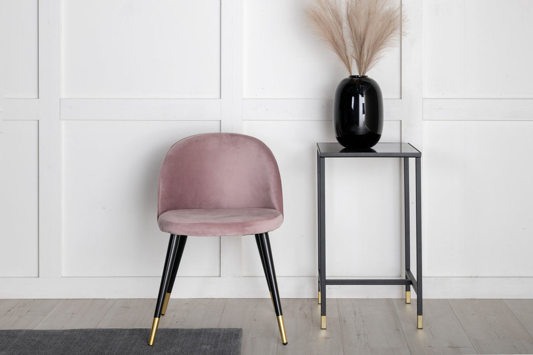 Venture Home Velvet 2-pack Brass Dusty Pink