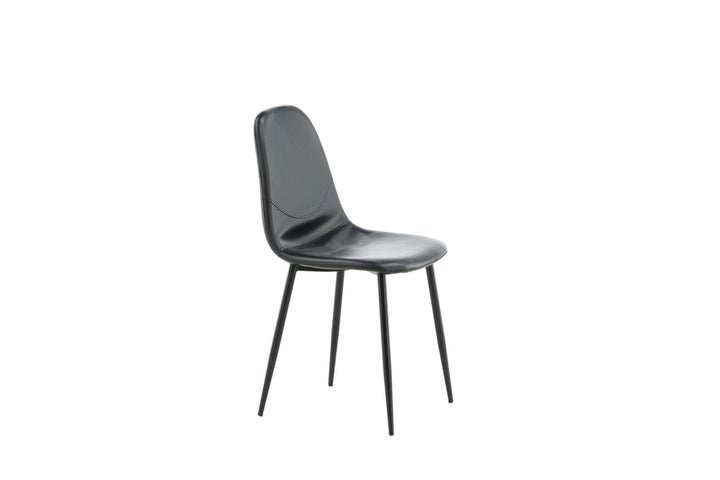 Venture Home Polar Matstol 2-pack - Svart / Svart PU