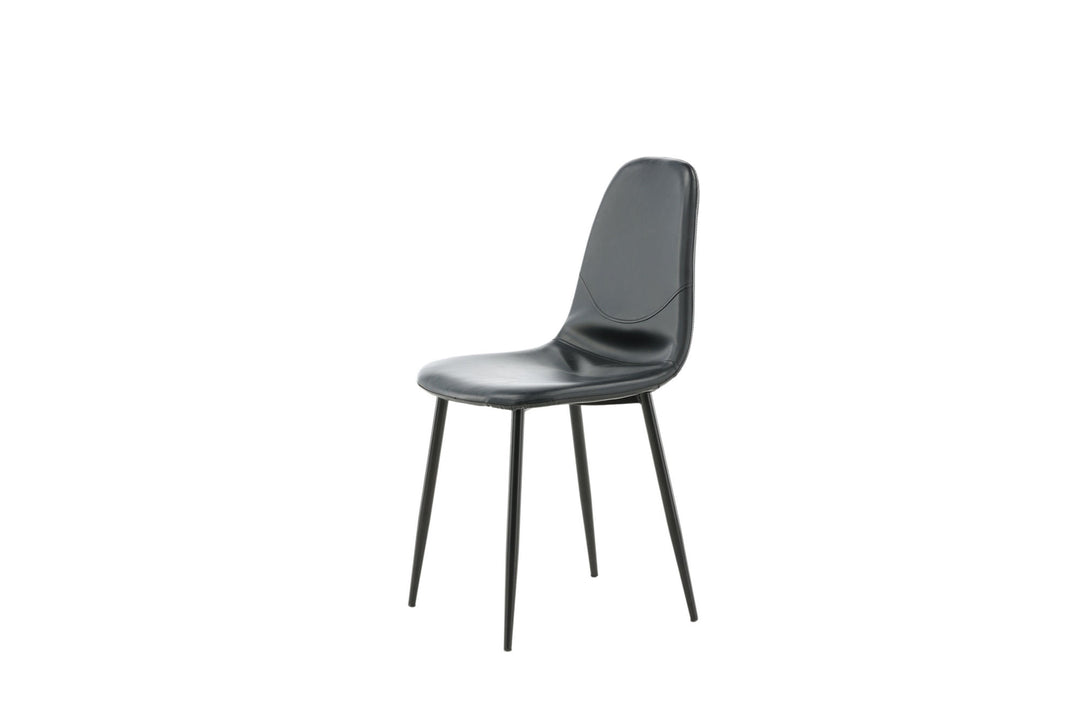 Venture Home Polar Matstol 2-pack - Svart / Svart PU