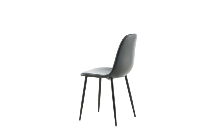 Venture Home Polar Matstol 2-pack - Svart / Svart PU