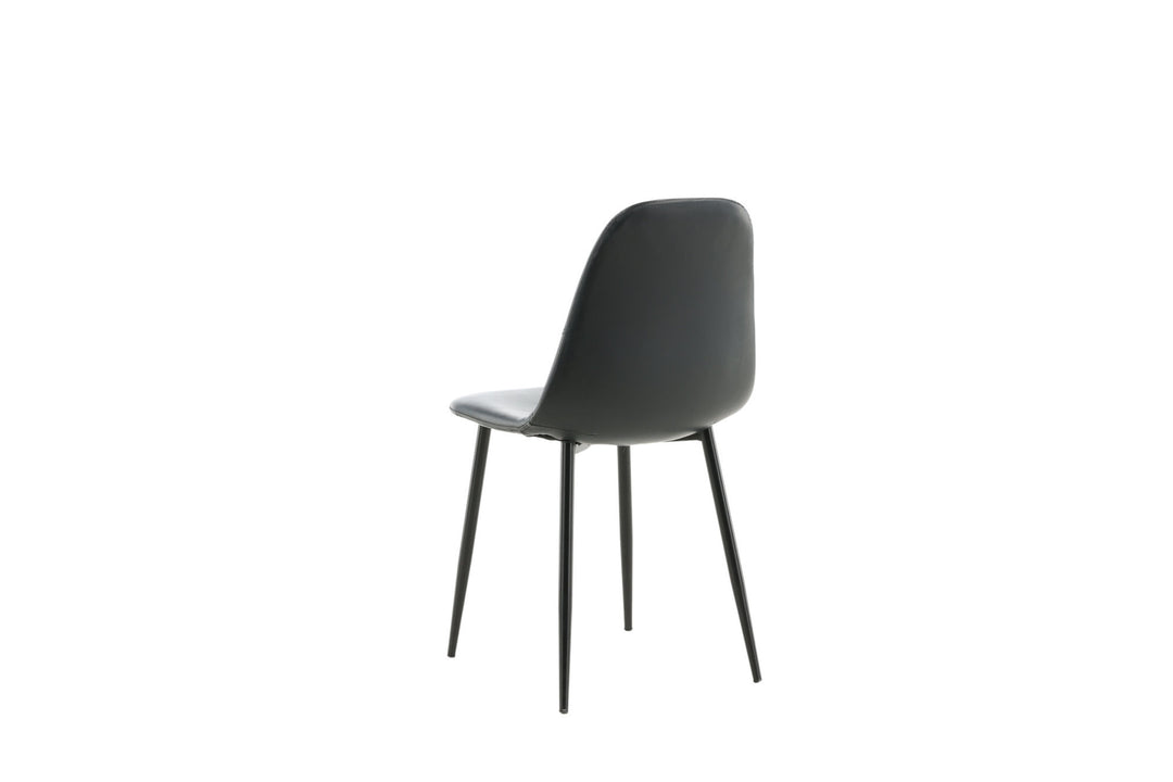 Venture Home Polar Matstol 2-pack - Svart / Svart PU