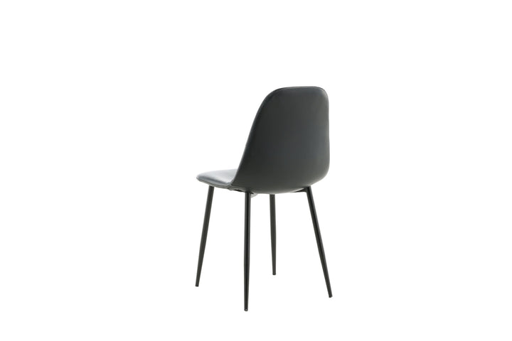 Venture Home Polar Matstol 2-pack - Svart / Svart PU
