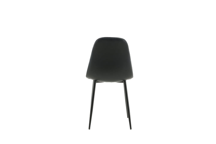 Venture Home Polar Matstol 2-pack - Svart / Svart PU