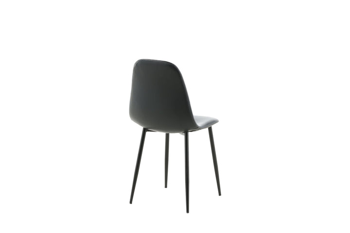 Venture Home Polar Matstol 2-pack - Svart / Svart PU