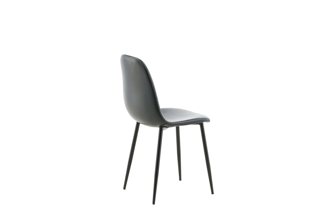Venture Home Polar Matstol 2-pack - Svart / Svart PU