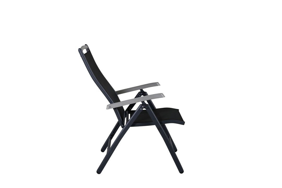 Venture Home Albany 5:pos Chair 2-pack - Black/Black