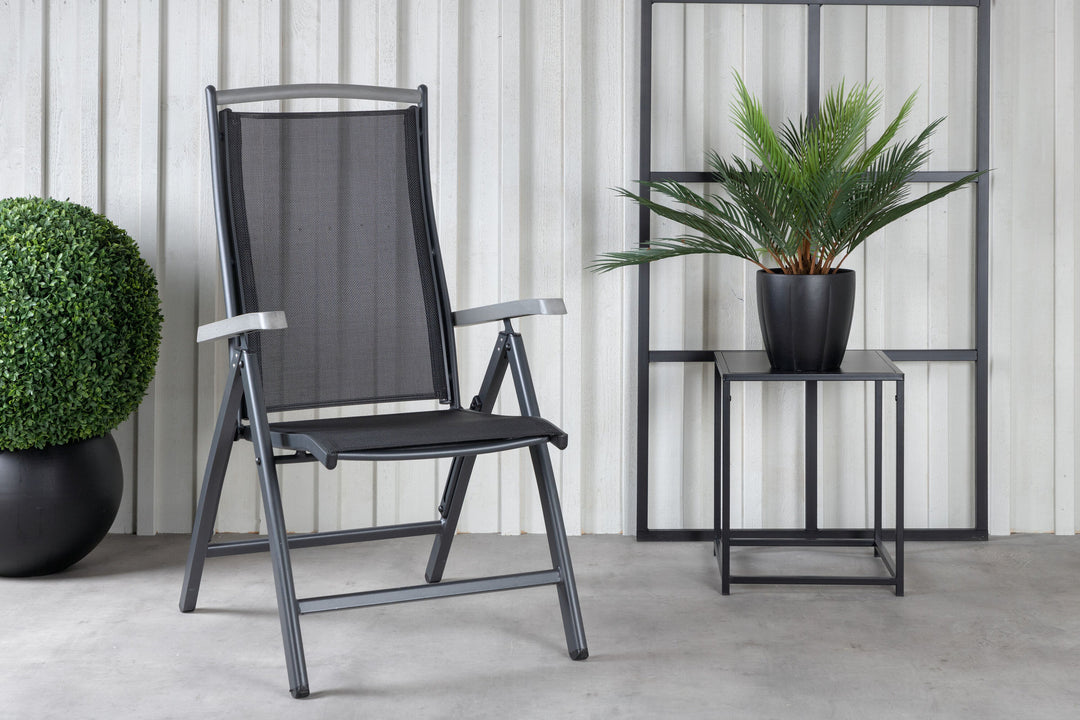 Venture Home Albany 5:pos Chair 2-pack - Black/Black