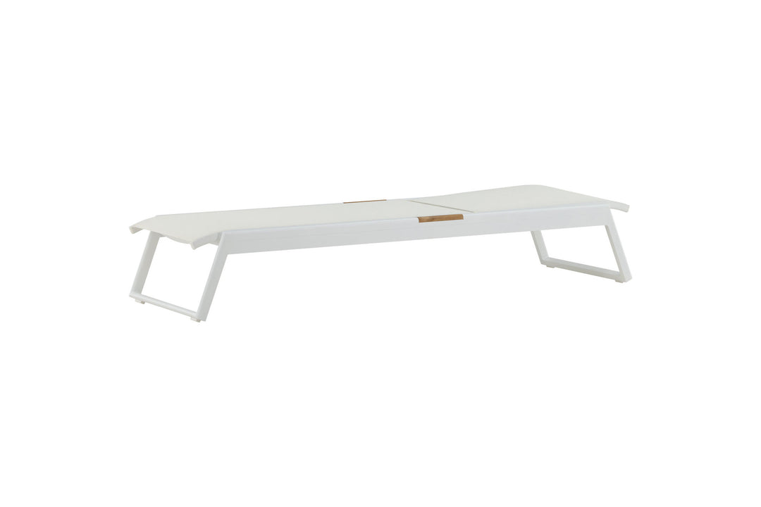 Venture Home Mexico Sun Lounge 2-pack - White/Teak