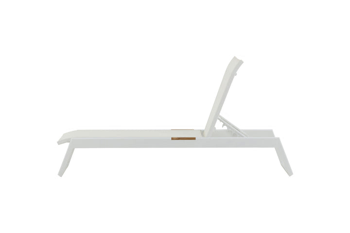 Venture Home Mexico Sun Lounge 2-pack - White/Teak