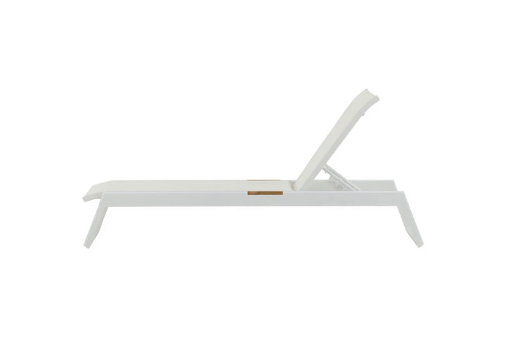 Venture Home Mexico Sun Lounge 2-pack - White/Teak