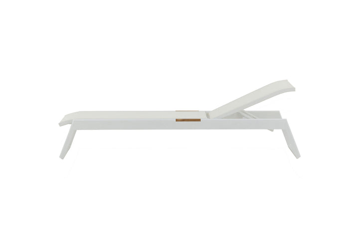 Venture Home Mexico Sun Lounge 2-pack - White/Teak