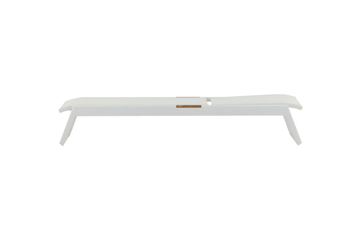 Venture Home Mexico Sun Lounge 2-pack - White/Teak