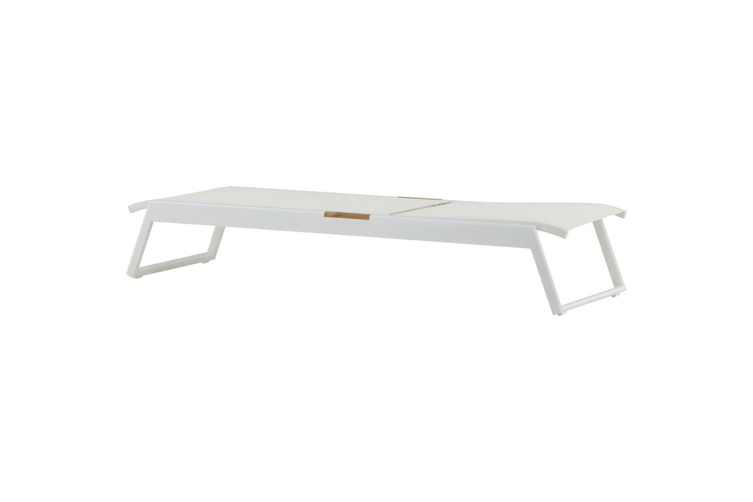 Venture Home Mexico Sun Lounge 2-pack - White/Teak