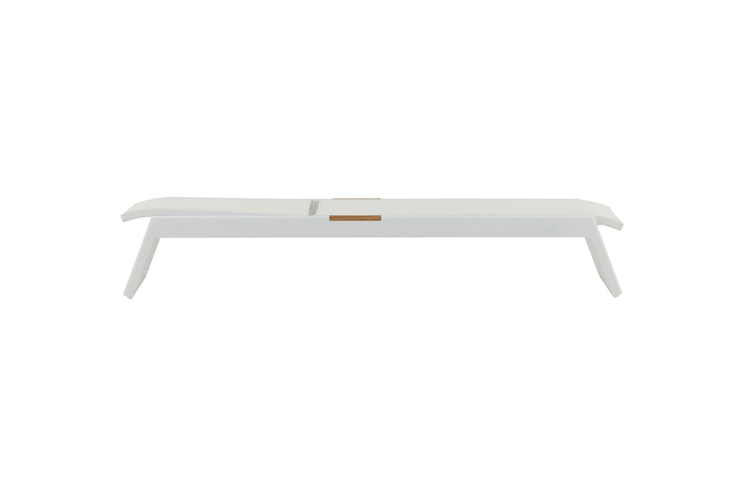 Venture Home Mexico Sun Lounge 2-pack - White/Teak