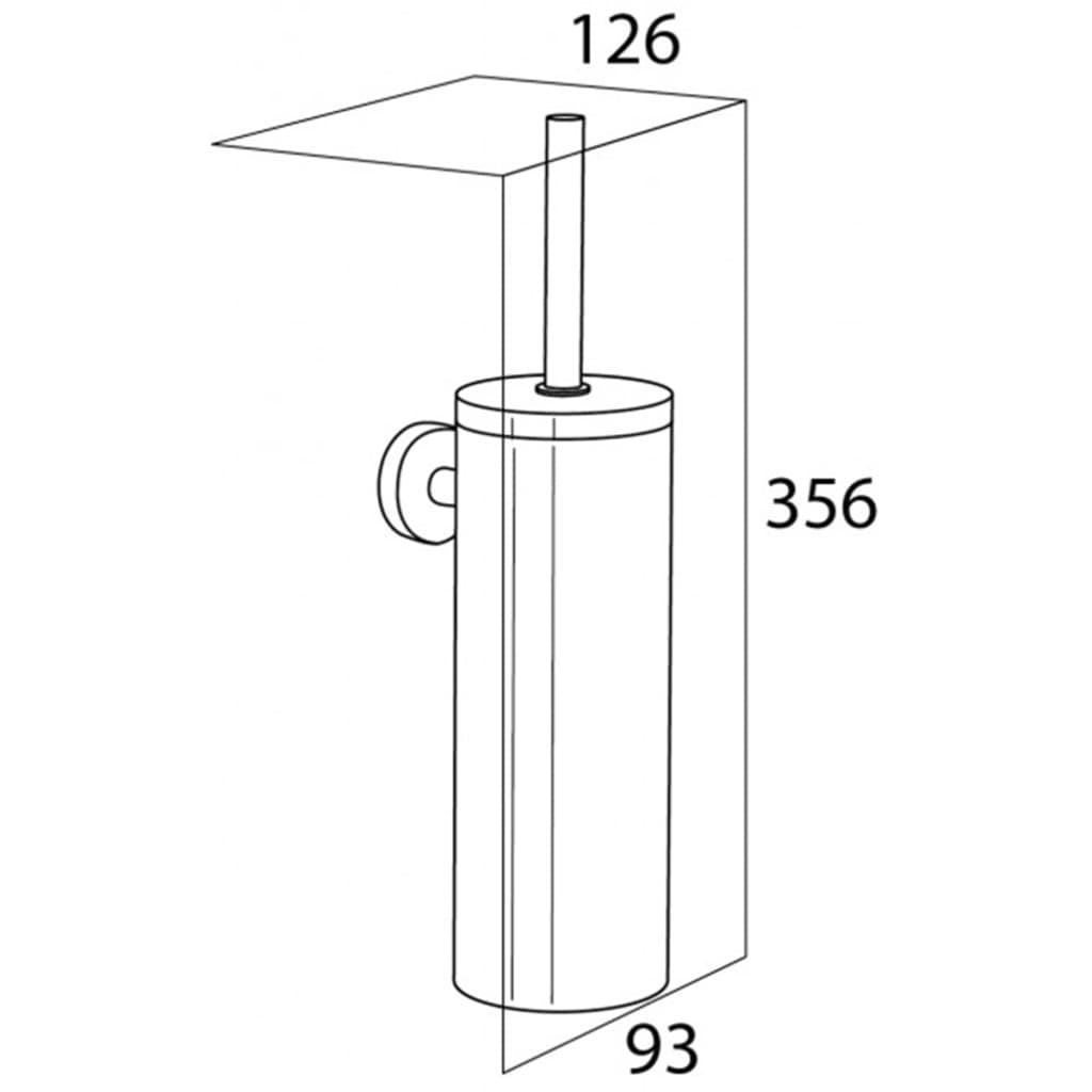 Tiger toiletbørste og holder Boston krom 3309930346