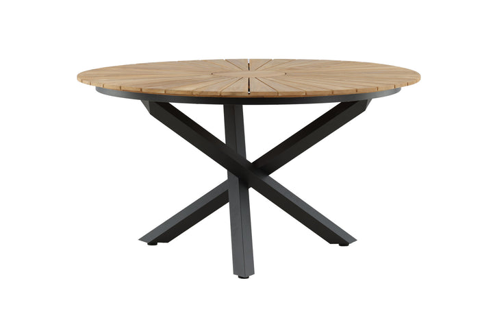 Venture Home Mexico Table ø 140 - Black/Teak