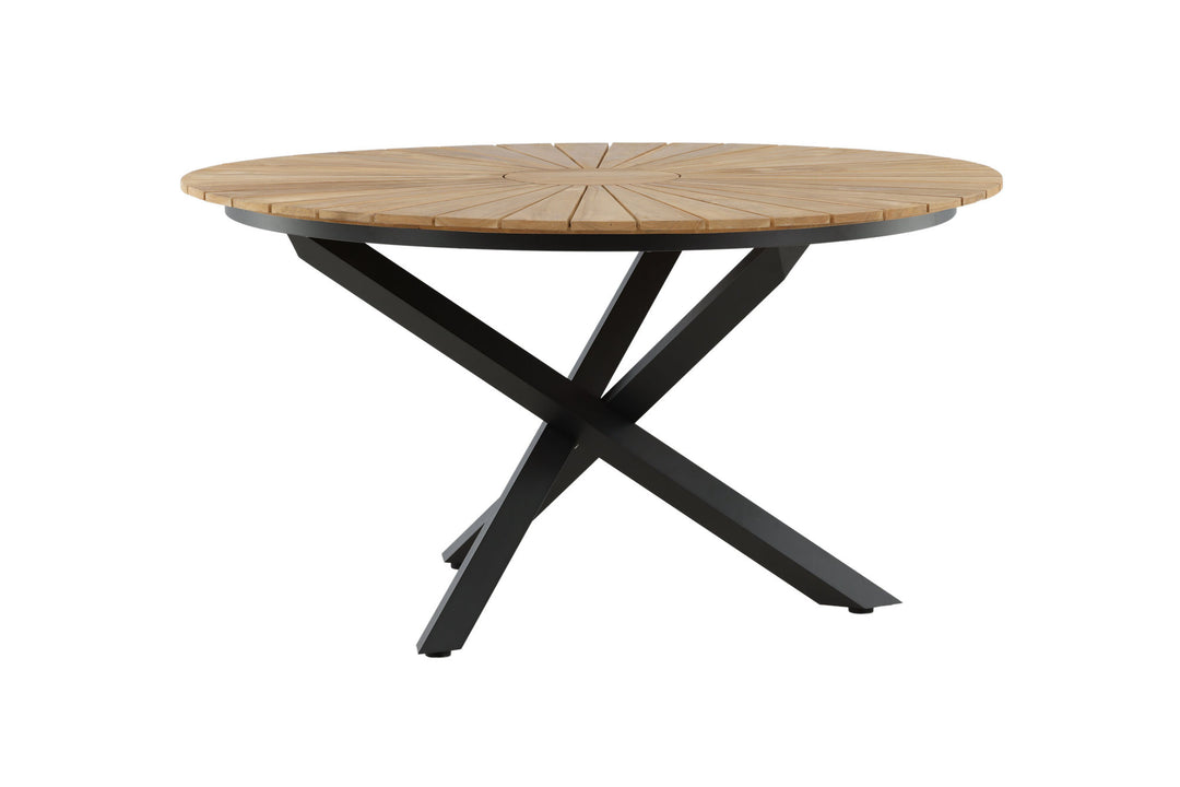 Venture Home Mexico Table ø 140 - Black/Teak
